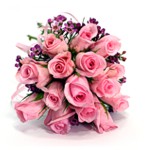 Zamów kwiaty do Polski: Bukiet 15 Różowych Róż