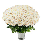 Zamów kwiaty do Polski: Kosz 100 Białych Róż