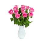 Zamów kwiaty do Polski: Bukiet 12 Różowych Róż